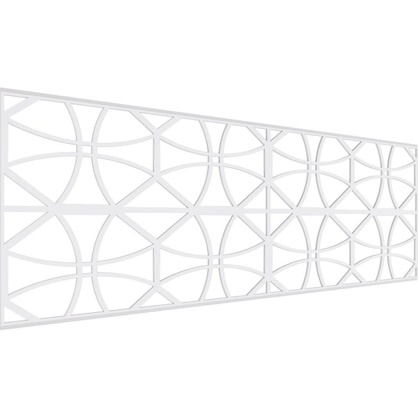 Ekena Millwork Set of Four Panels for 94 1/2"W x 32 1/4"H Haswell Fretwork Wainscot Wall Paneling WPKP16X01X47HWL - main